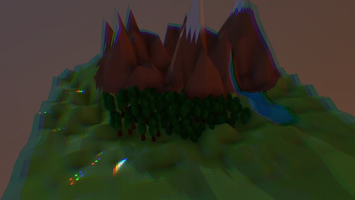 Mountain landscape 3D Model