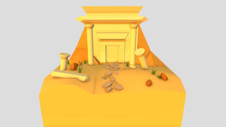 Cubeworld - Egypt 3D Model