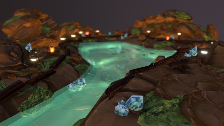 SWAMPY OASIS 3D Model
