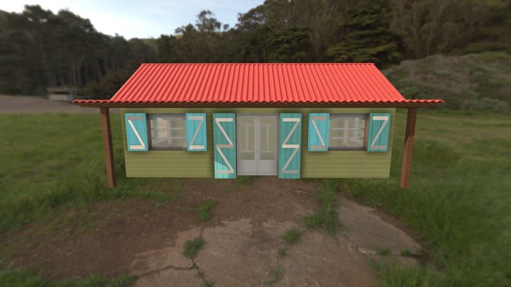 Petite Maison créole 3D Model