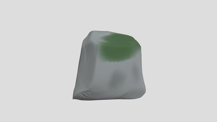 Mossy Stone 3D Model
