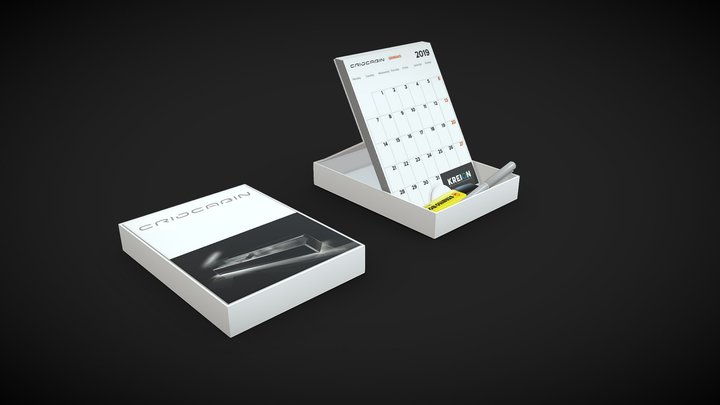 CALENDARIO PREMIUM COMPATTO 3D Model