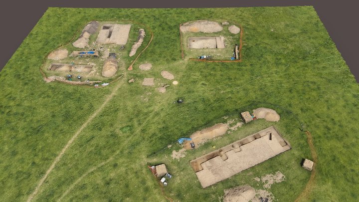 CM525 site at end of dig 3D Model