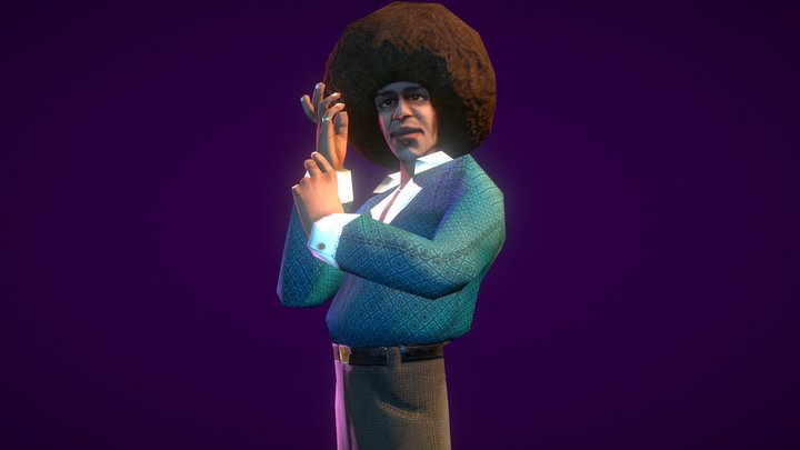 70's Terry - lowpoly character 3D Model