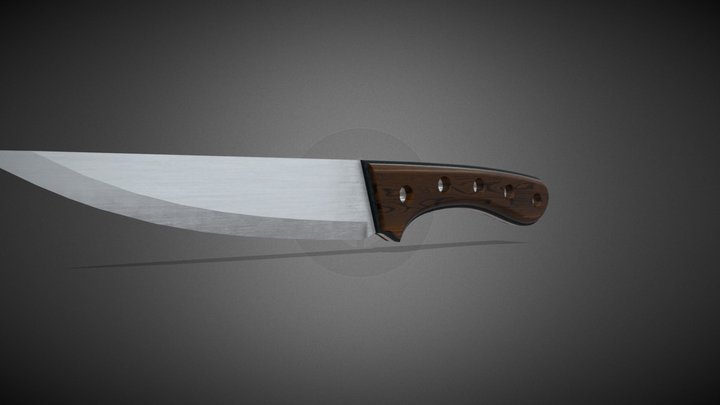 Modern Tactical Knife 3D Model