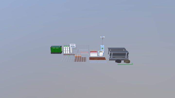 Construction site props 2 3D Model