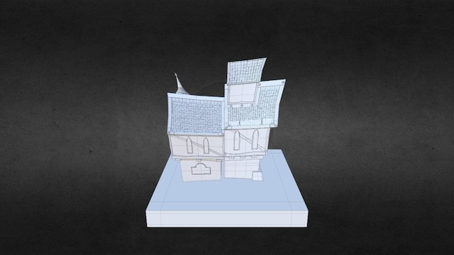 Cartoon House 3D Model