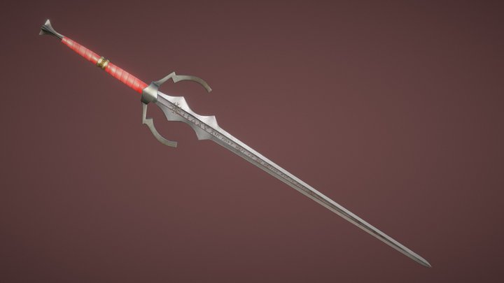 Witcher Inspired Bastard Sword 3D Model