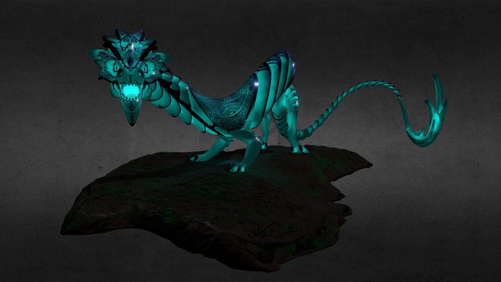 celtic dragon lantern 3D Model