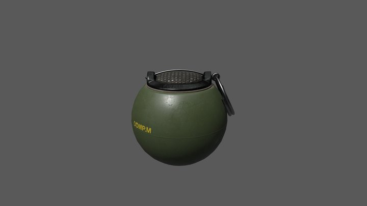 T-13 Grenade 3D Model