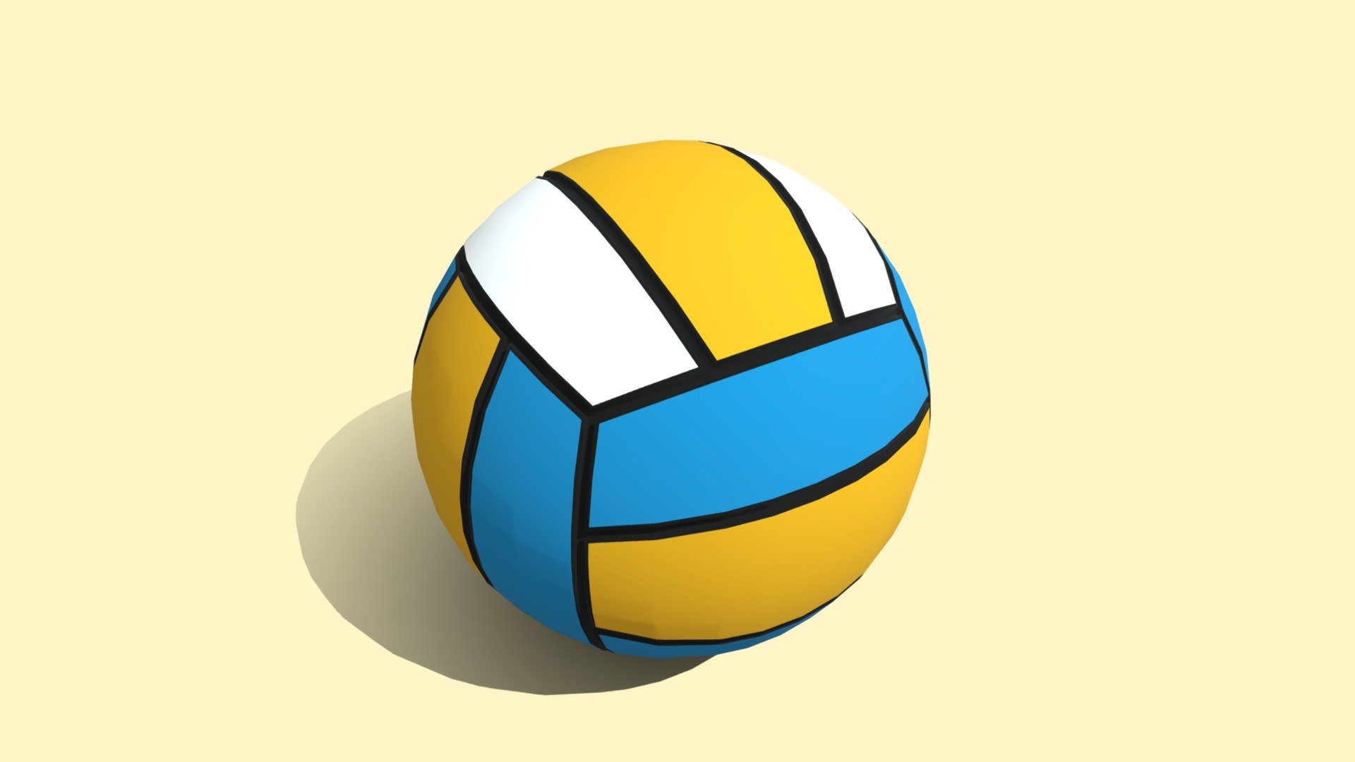 3D Volleyball Blender 3D model by RiverofCreative [d66ac6d] Sketchfab