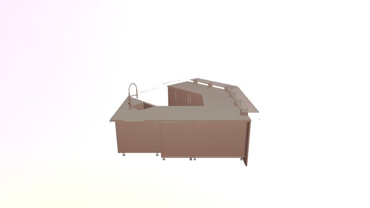 5 - Barista Cabinet Plan 3D Model