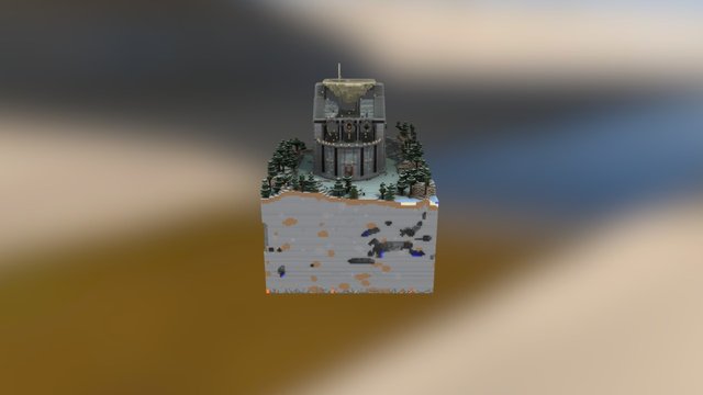 Gargoyles Castle 3D Model