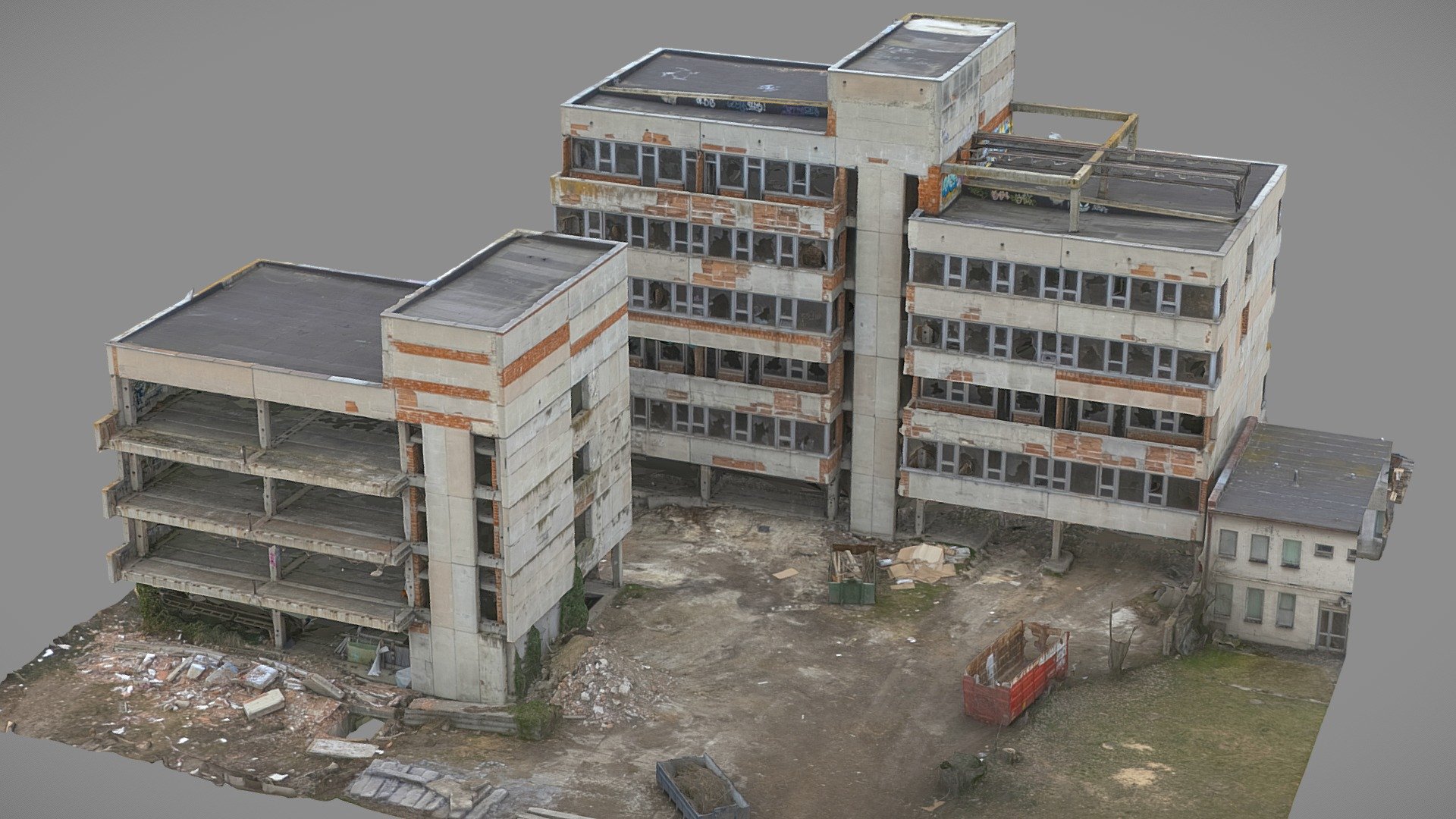 Abandoned unfinished building - 3D model by Оrрндп ЯТG (@orphanrtg ...