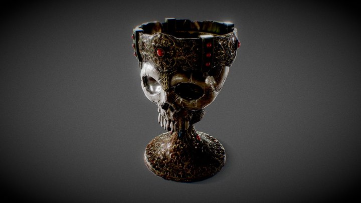 DarkSouls Skull Goblet 3D Model