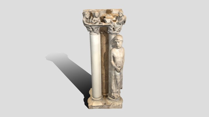 Mariée et chapiteau des noces de Cana 3D Model