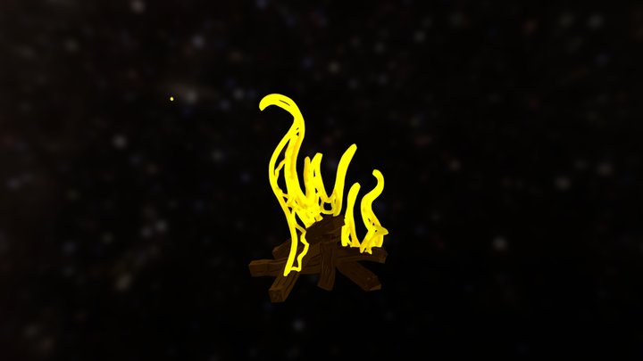 Camp Fire 3D Model
