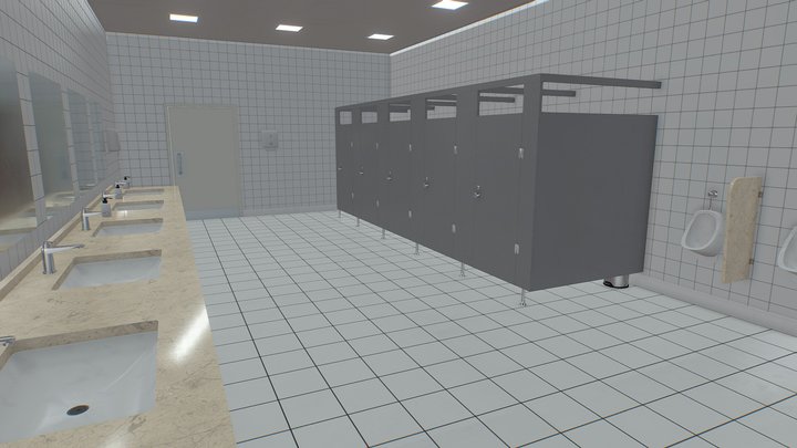 Restroom Props 3D Model