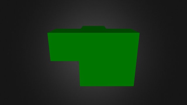 Green Block 3D Model