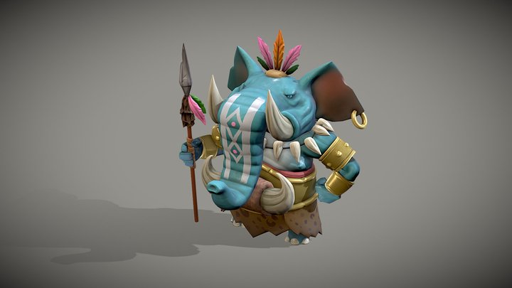ELEPHANT KING 3D Model