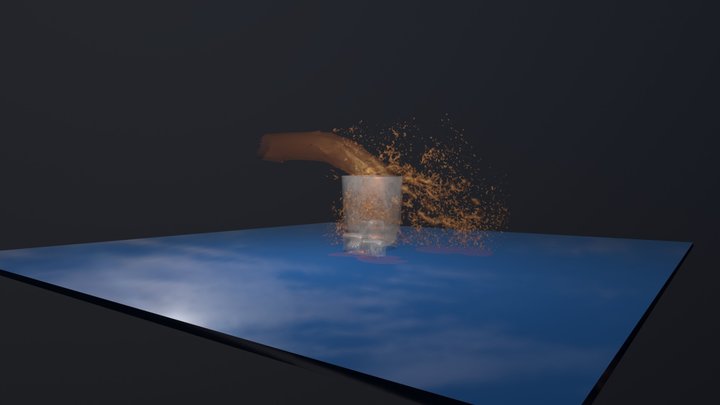 glass with water 3D Model