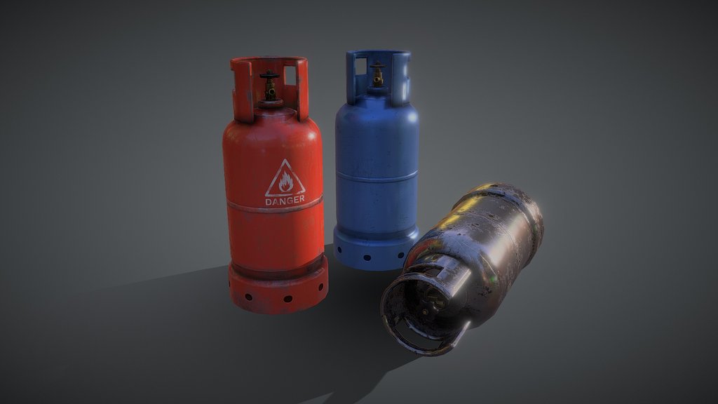 Gas Bottles Set