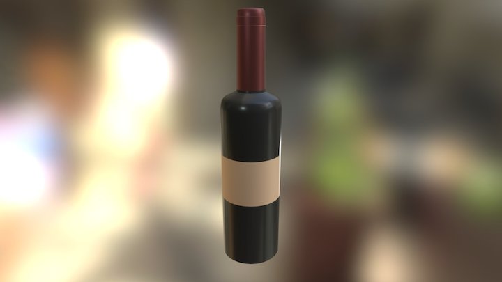 Wine Bottle 3D Model