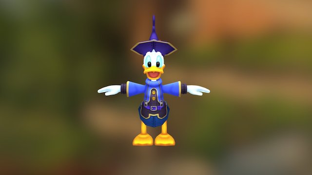 Kingdom Hearts - Donald Duck Disney Castle 3D Model