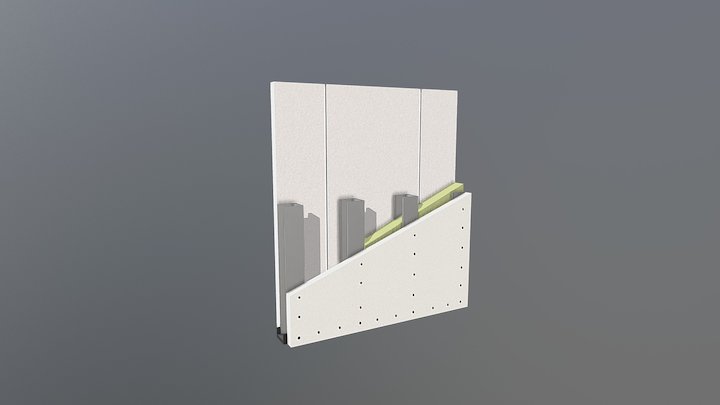 Ständerwand System, Trockenbau Sahin GmbH 3D Model