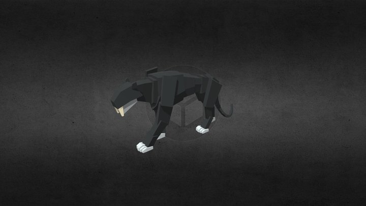 Tiger Walk 3D Model