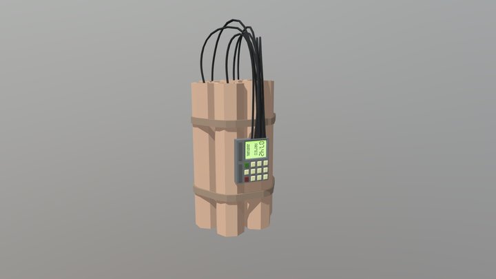 Dynamite bomb 3D Model