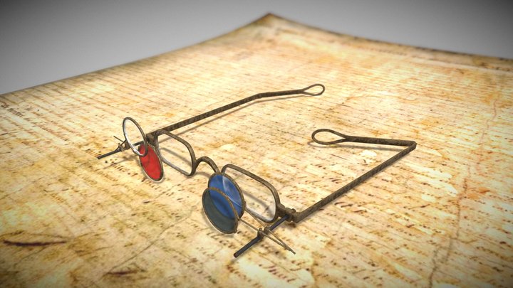 Glasses National Treasure 3D Model
