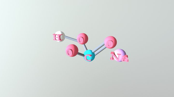 Sodium Bicarbonate 3D Model