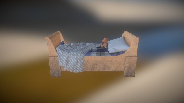 old bed 3D Model
