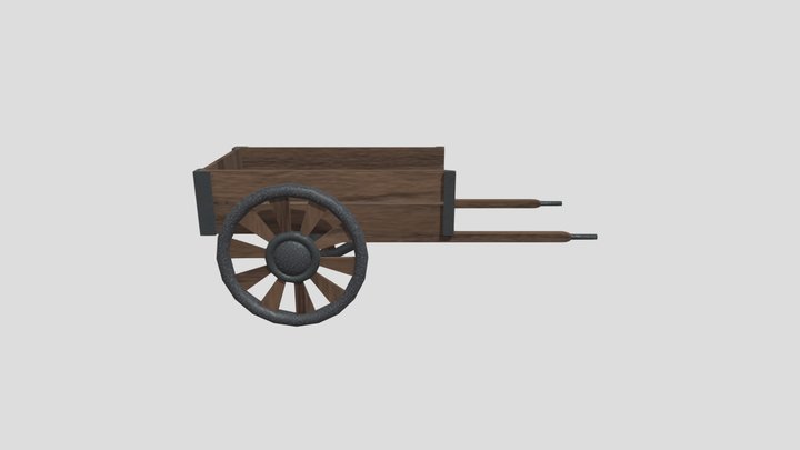 Medieval Wagon 3D Model