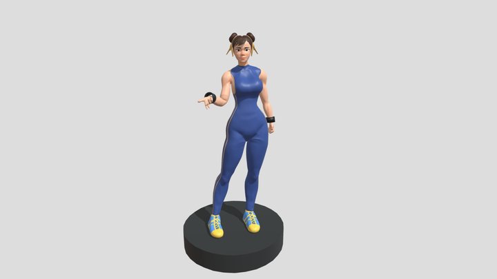 Street Fighter Chun li 3D Model