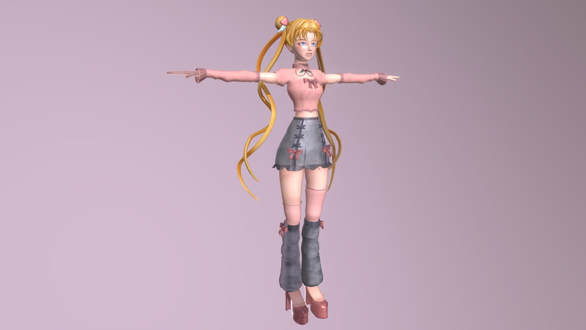 Sailor Moon 3D model - 3D model by Luena [d674cf5] - Sketchfab