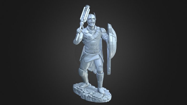 HULK FROM THOR RAGNAROK INSPIRITED MODEL 3D model 3D printable