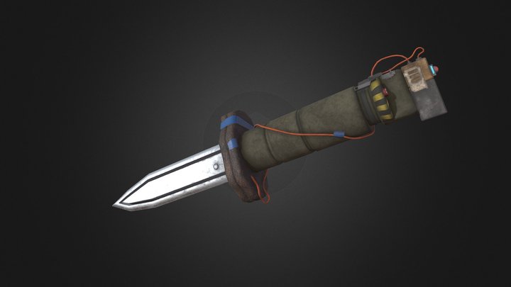 Knife (Explosive + melee weapon design) 3D Model
