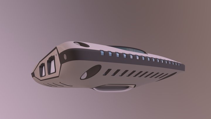 cargo spaceship 3D Model