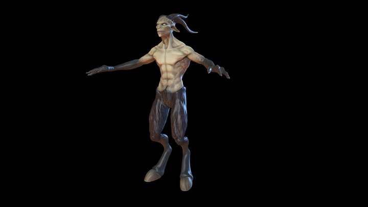 3D Printable Creature FAUN sculpt 3D Model