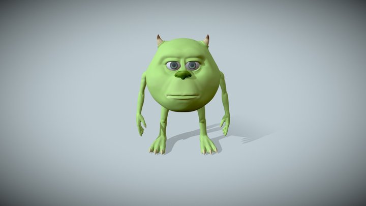 Mike Wazowski - Meme 3D Model