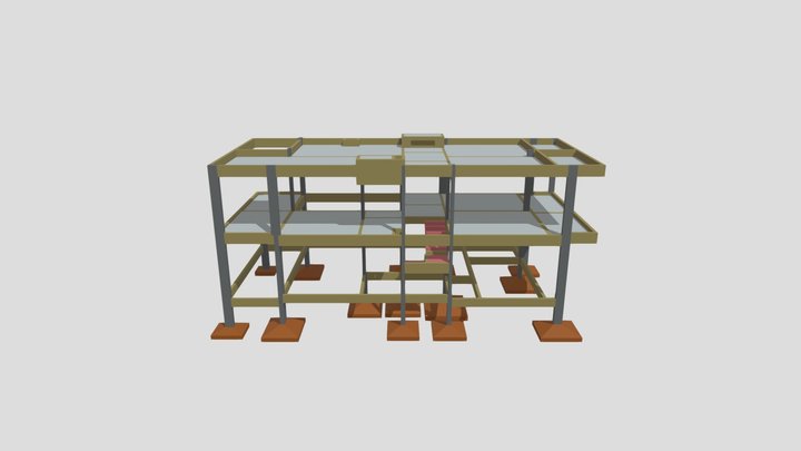 Residencial Aeroparque - modelo estrutural 3D Model