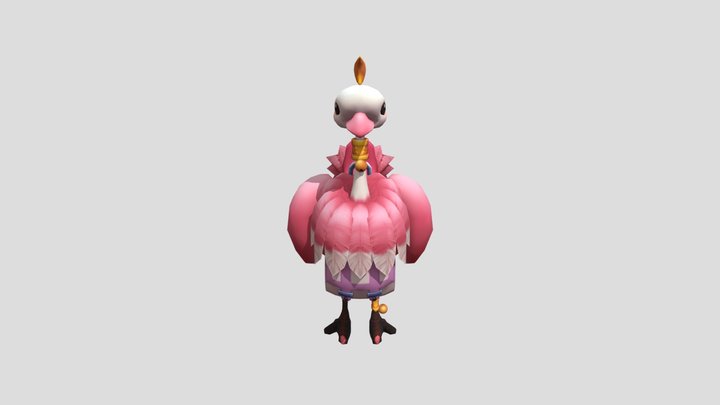 鴕鳥 3D Model