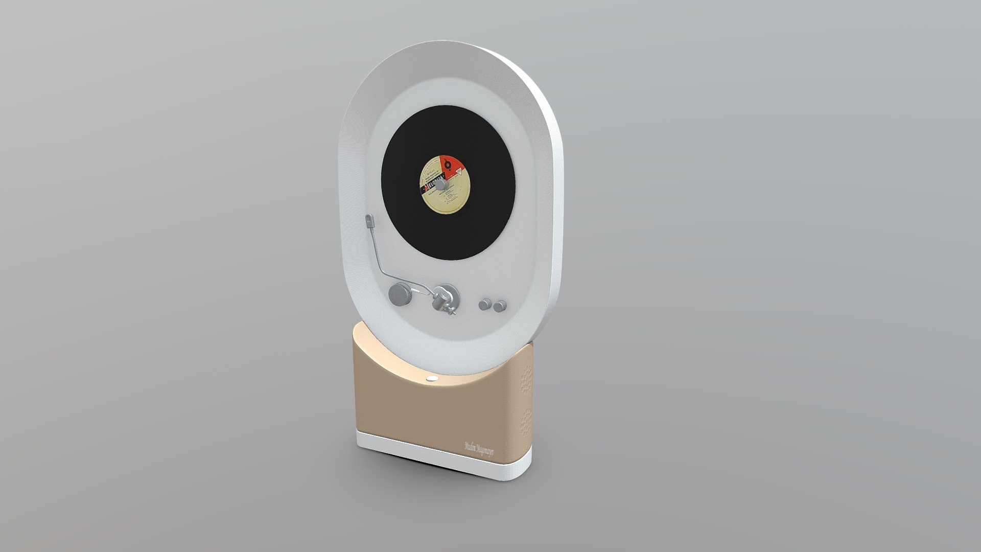 Modern gramophone dedicated to Magomayev