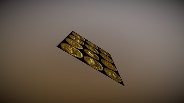 Jahangir Coins. 3D Model