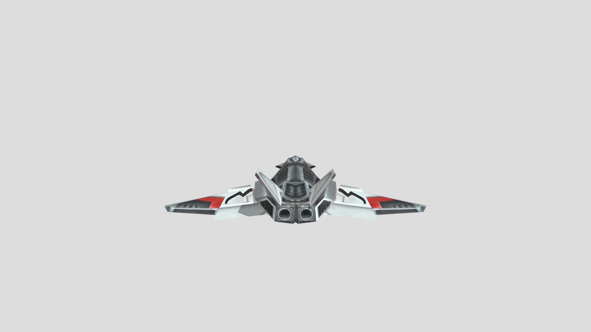 Space fighter lowpoly