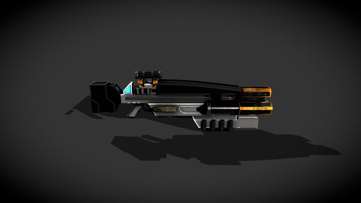 Sci-fi Gun 2 3D Model