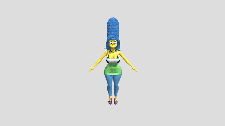 Marge__simpson_0.0.3_c_s_uy_gs9 3D Model