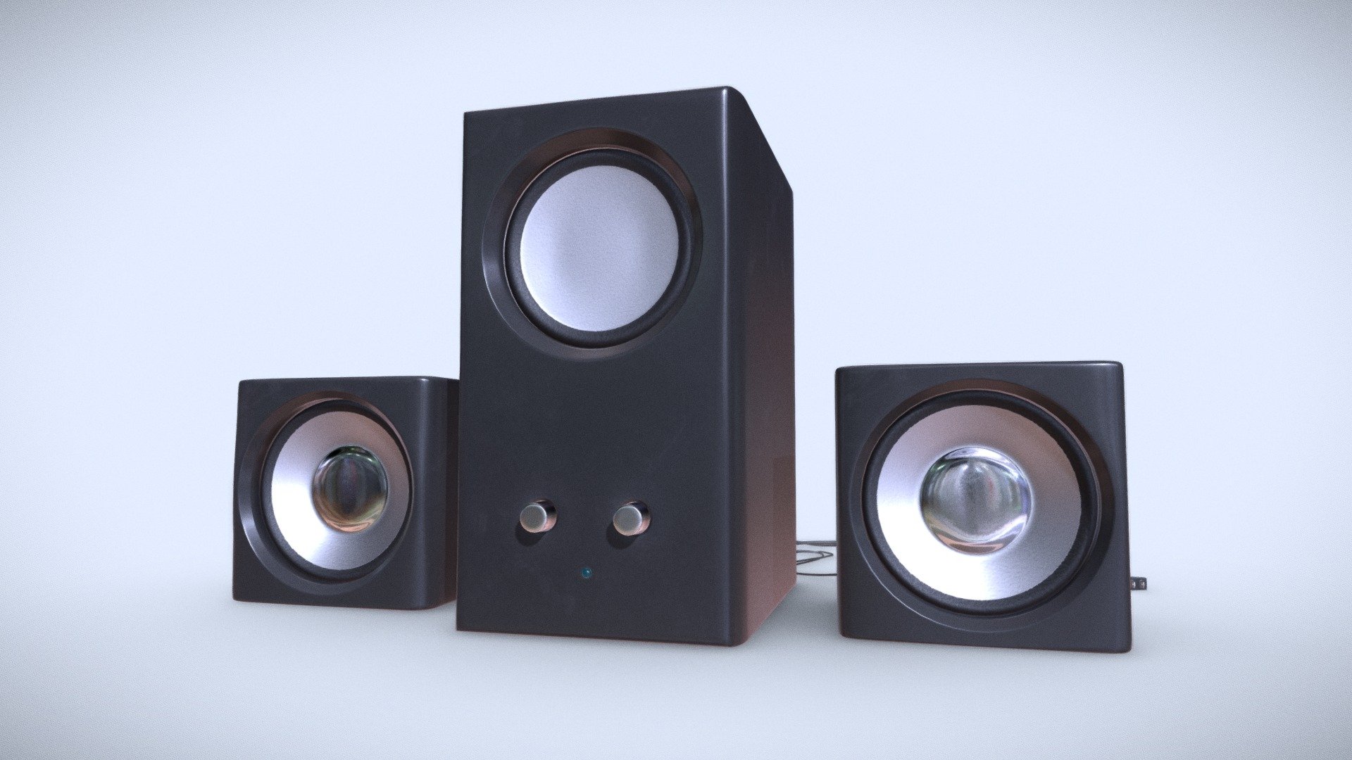 PC Speakers - Buy Royalty Free 3D model by We3Do (@we3DoModel) [d67de46 ...